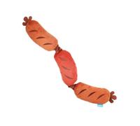 Barkbox Bark Lickin' Links Sausage Chain Plush Dog Toy, Brown