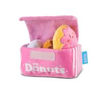 Barkbox Jouets pour Chien - Barker's Dozen Donuts Peluche 4 en 1 Multi Partie Interactif Jouet pour Chien & Chiot - Petit