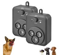 Barkbuz Anti Bark Device, Qinux Barkbuz for Dogs, Anti Dog Barking Device with 3 Modes, Waterproof & Rechargeable Bark Deterrent for Small Medium Large Dogs (2pcs)