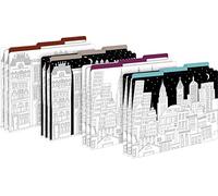 Barker Creek Color Me ! Lot de 12 chemises format lettre avec onglets 1/3 pour la maison, l'école et le bureau