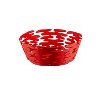 "BARKET" CESTO REDONDO ACERO Y RESINA ROJO 18cm