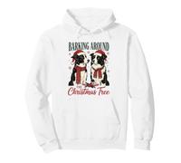 Barking Around The Christmas Tree Border Collie Xmas Sweat à Capuche