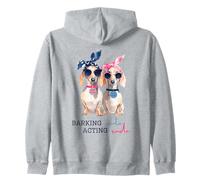Barking Cute Acting Rude Weenie Dog Humour Lunettes de Soleil Bad Sweat à Capuche