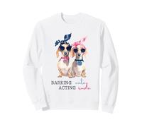 Barking Cute Acting Rude Weenie Dog Humour Lunettes de Soleil Bad Sweatshirt