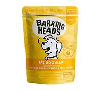 Barking Heads Nourriture Humide pour Chien à Faible teneur en Calories - Fat Dog Slim (10 x 300 g) - 85% de Poulet Naturel sans arômes artificiels - Recette sans céréales avec réduction de Graisse