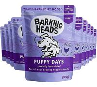Barking Heads Nourriture Humide pour Chiots - Puppy Days - sans arômes artificiels - Recette sans céréales (10 x 300 g)