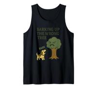 Barking Up the Wrong Tree - Jeu de mots Colloquialism Angry Tree Débardeur