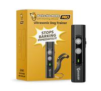 Barks No More Appareil professionnel anti-aboiement pour chien - Arrêtez d'aboyer sans blesser votre animal de compagnie - Appareil d'entraînement à ultrasons rechargeable pour chien - Il suffit de