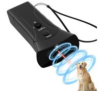 Barkshield Dispositif anti-aboiement pour chiens - Dispositifs de dissuasion 3 en 1 avec flash LED - 9,1 m - Arrêt des aboiements de chien à ultrasons - Outil de dressage anti-aboiement sans aboiement