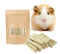 Barley Ears Bâtons de bambou doux de 300 g pour lapin, gerbille, hamster, jouets à mâcher pour animaux domestiques, rats d'Inde, gerbille, petits animaux, jouets à mâcher pour les dents de lapin qui