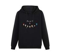 BARLOTUS Binding of Isaac Who Am I Men's Hoodies Graphic Pullover Sweatshirts Unisex Black Printed Hooded L