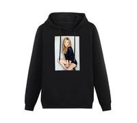 BARLOTUS Jennifer Aniston 04 Anime Men's Hoodies Graphic Pullover Sweatshirts Unisex Black Printed Hooded XXL