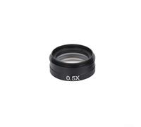 Barlow Objectif auxiliaire pour microscope à monture C, grossissement 0,3 x 2x, filetage 42 mm, pour caméra vidéo industrielle (0,5X)