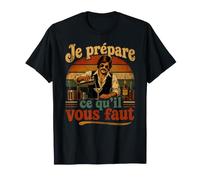 Barman Cocktail Bar Retro Vintage T-Shirt