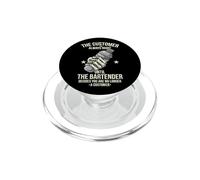 Barman Customer is Always Right Le Client a Toujours Raison PopSockets PopGrip pour MagSafe