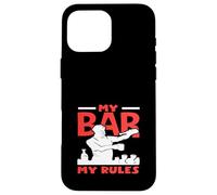 Barman My Bar My Rules Déclaration Fun Coque pour iPhone 16 Pro Max