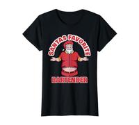 Barman préféré du Père Noël - Barman Amusant de Noël T-Shirt Graphique avec Valeur