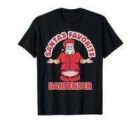 Barman préféré du Père Noël - Barman Amusant de Noël T-Shirt Graphique avec Valeur