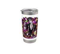 Barman Zombie Barman Vampire Boire Cocktails Homme Gobelet isotherme en acier inoxydable double paroi