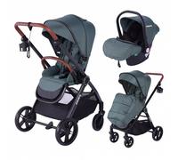 Barmøya Ensemble complet de poussette combinée 3 en 1 vert Taille:taille unique