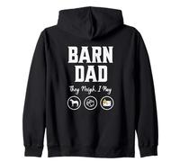 Barn Dad They Neigh I Pay Funny Equestrian Dad Horse Dad Sweat à Capuche