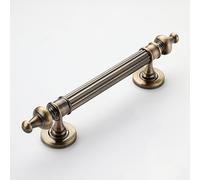 Barn Door Handle Vintage Style Door Pull Handle for One Side, Metal Sliding Barn Door Handle Replacement, Interior Home Decoration for Wood/Pocket/French Door(Bronze,29cm/11 3/8" Length)