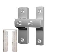 Barn Door Lock Latch - Fliped Gate Hardware for Sliding Shed Entry | Solid Carbon Steel with Rust Resistant Coating, 180 Degree Swing Catch Bolt, Privacy Security Fastener for Farmhouse Garage Fence