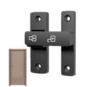 Barn Door Lock Latch - Fliped Gate Hardware for Sliding Shed Entry | Solid Carbon Steel with Rust Resistant Coating, 180 Degree Swing Catch Bolt, Privacy Security Fastener for Farmhouse Garage Fence