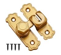 Barn Door Lock Latch Set, 90 Degree Security Hasp Kit, For Closet Bathroom Use, With Heavy Duty Reinforcement Design, Rust Proof Door Safety Latch System, Garage Fence Gate Privacy Security Hardware