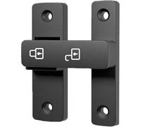 Barn Door Locks - Industrial Strength Gate Latch, 180 Degree Swing Design, Sliding Door Fastening Device, Solid Metal Construction, Reliable Security Hardware | Easy Install Mechanism, Entry Protectio