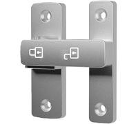 Barn Door Locks - Industrial Strength Gate Latch, 180 Degree Swing Design, Sliding Door Fastening Device, Solid Metal Construction, Reliable Security Hardware | Easy Install Mechanism, Entry Protectio