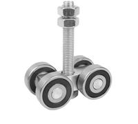Barn Door Rollers 4 Wheel Trolley Assembly Roller Heavy Duty Sliding Door Hanger Ceiling Mount Barn Door Hardware
