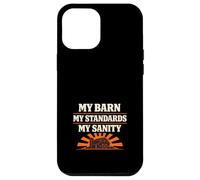 Barn Rules Horse Barn Authority Humour Owner Trainer Boundary Coque pour iPhone 12 Pro Max