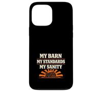 Barn Rules Horse Barn Authority Humour Owner Trainer Boundary Coque pour iPhone 13 Pro Max