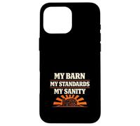 Barn Rules Horse Barn Authority Humour Owner Trainer Boundary Coque pour iPhone 16 Pro Max