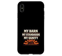 Barn Rules Horse Barn Authority Humour Owner Trainer Boundary Coque pour iPhone XS Max