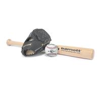 BARNETT BGBW-1 (BBW-32, JL-120, BS-1) Set Baseball, Batte en Bois, Gant, Balle Senior