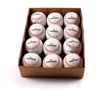 Barnett Entraînement BS-1 Balle de Baseball, Taille 22,9 cm, Blanc, 1 douzaine