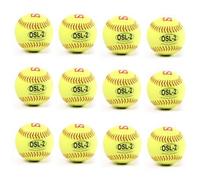 BARNETT OSL-2 Balle de compétition Softball, 12'', Jaune, 1 douzaine