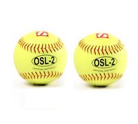 BARNETT OSL-2 Balle de Softball compétition, 12'', Jaune, 2 pièce