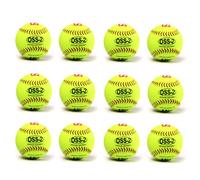 BARNETT OSS-2 Balle de Softball, Baseball Initiation 12'', Blanc, 1 douzaine