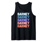Barney Funny Modern Repetitive Text Design First Name Barney Débardeur