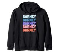 Barney Funny Modern Repetitive Text Design First Name Barney Sweat à Capuche