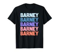 Barney Funny Modern Repetitive Text Design First Name Barney T-Shirt