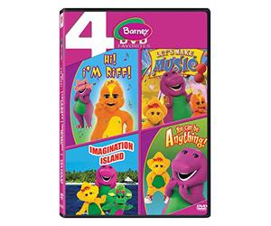 Barney: Hi! I'm Riff! + Let's Make Music + Imagination Island + You Can be Anything (4-Disc Box Set)