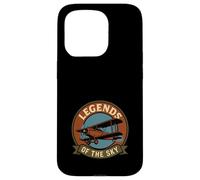 Barnstormer Vintage Stunt Pilot Retro Biplane Aviation Cadeau Coque pour iPhone 15 Pro