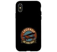 Barnstormer Vintage Stunt Pilot Retro Biplane Aviation Cadeau Coque pour iPhone X/XS