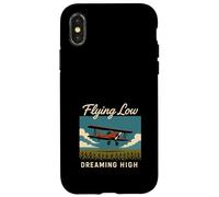 Barnstormer Vintage Stunt Pilot Retro Biplane Aviation Cadeau Coque pour iPhone X/XS