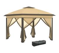 Barnum Automatique Pop-Up 3,3l X 3,3l X 2,88h M Moustiquaire Sac Beige Beige