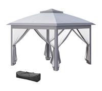 Barnum Automatique Pop Up 3,3l X 3,3l X 2,88h M Moustiquaire Sac Gris Gris